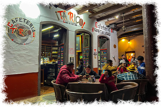 Fresh Coffee with Croissant